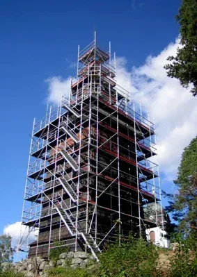 Tuna kyrka – klockstapel ställning