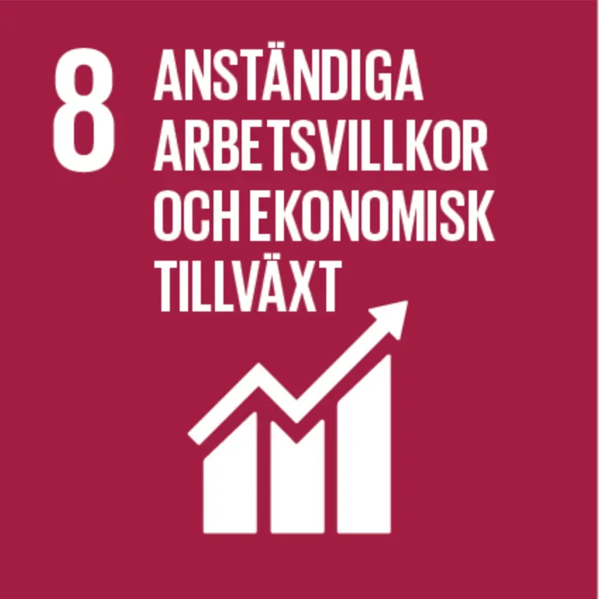 FN:s globala mål 8: Anständiga arbetsvillkor och ekonomisk tillväxt